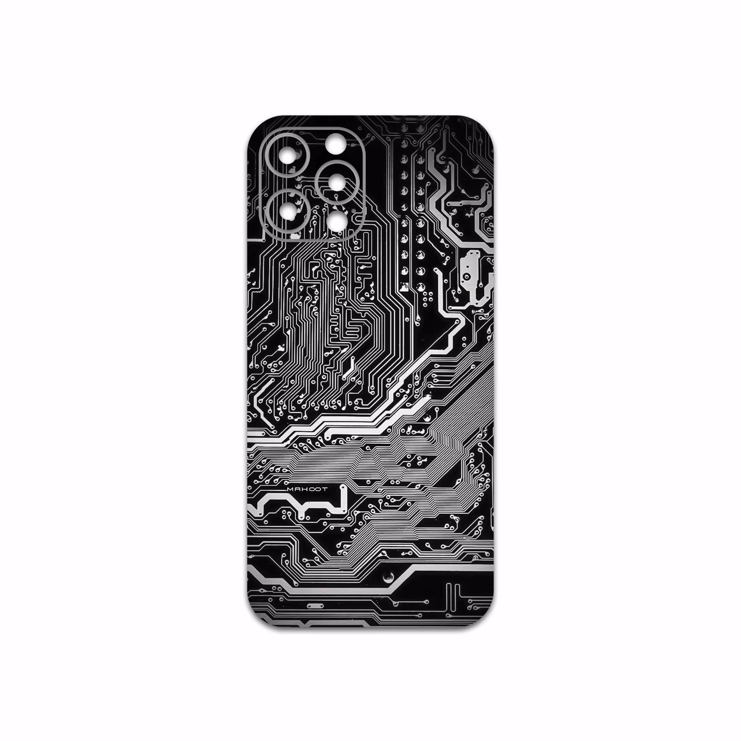 برچسب پوششی ماهوت مدل Black Printed Circuit Board مناسب برای گوشی موبایل اپل iPhone 12 Pro Max