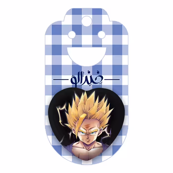 پیکسل خندالو طرح انیمه دراگون بال مدل قلبی کد 12051