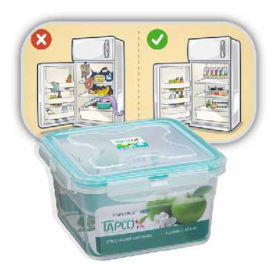 ظرف نگهدارنده تاپکو مدل چهارگوش 532