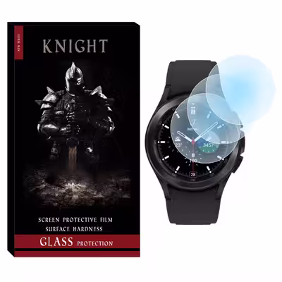 محافظ صفحه نمایش شیشه‌ای نایت مدل SH-KT مناسب برای ساعت هوشمند سامسونگ Galaxy Watch 4 Classic 42mm بسته سه عددی