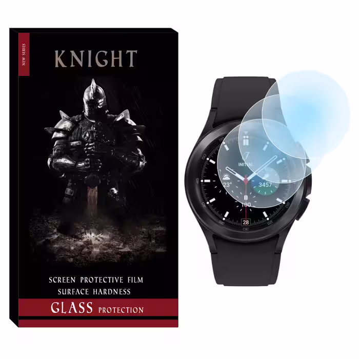 محافظ صفحه نمایش شیشه‌ای نایت مدل SH-KT مناسب برای ساعت هوشمند سامسونگ Galaxy Watch 4 Classic 42mm بسته سه عددی