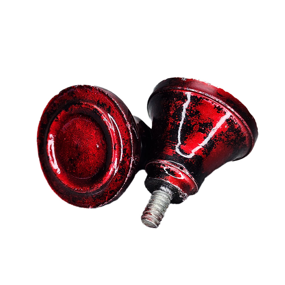 دستگیره درب سماور گازی و کتری باکالیتی رنگ زرشکی بسته 2 عددی