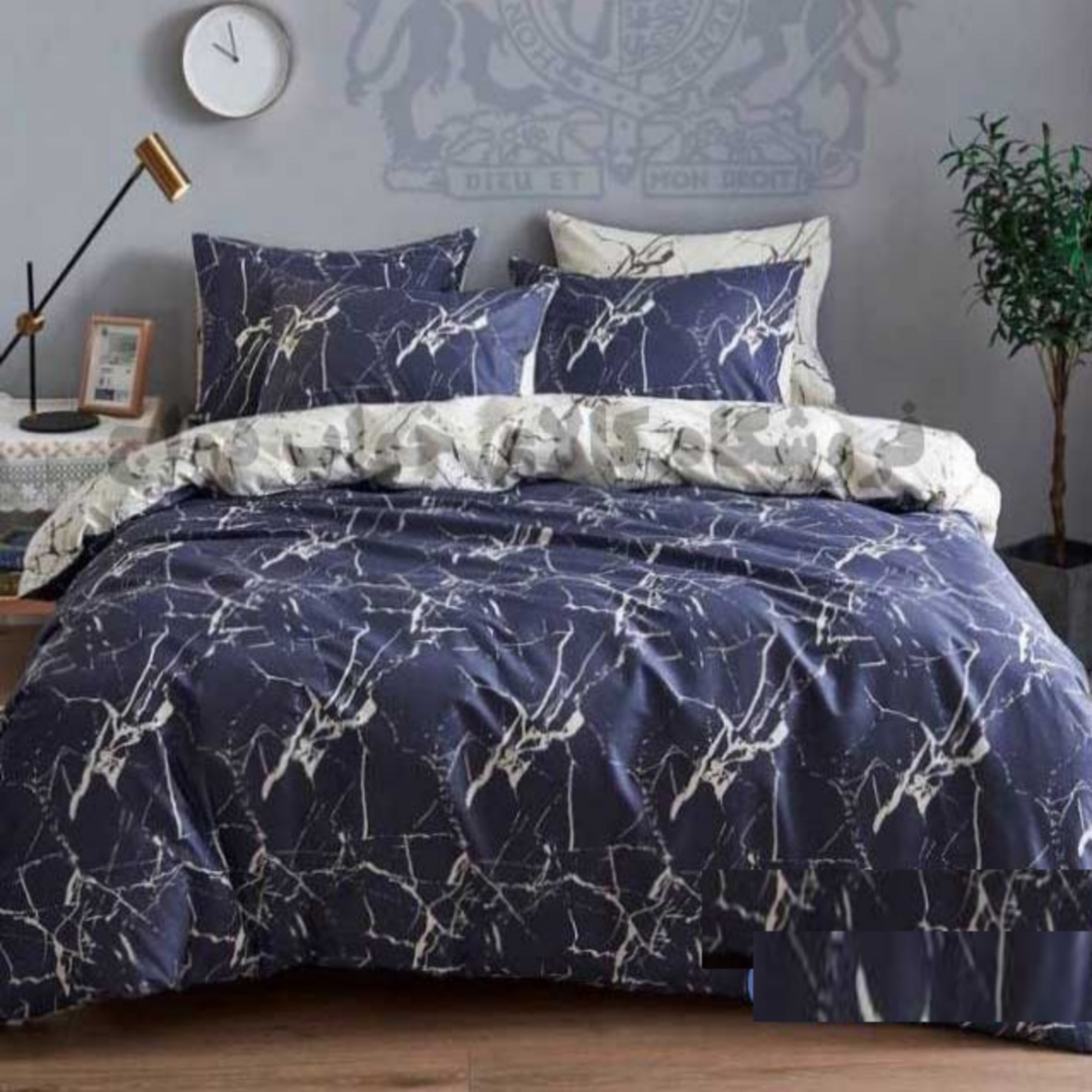 سرویس روتختی مدل مرمر  کد 160 niki010 دو نفره چهار تکه