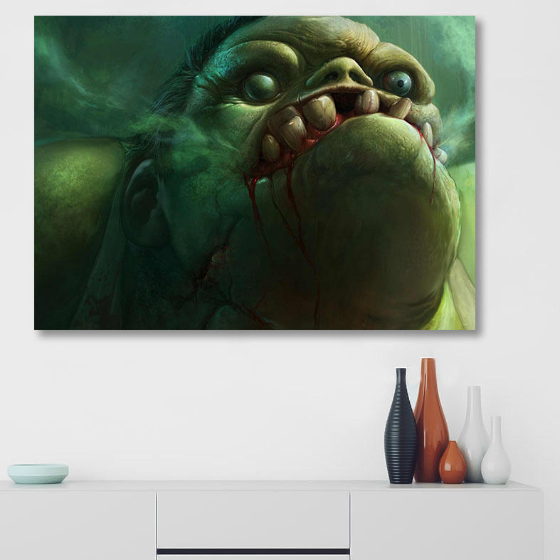 تابلو شاسی گالری استاربوی طرح Pudge مدل Dota 2 کد 025