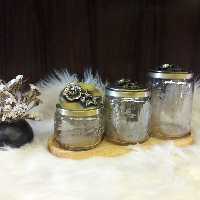 بانکه سه سایز درب برنجی شیشه فرانسه