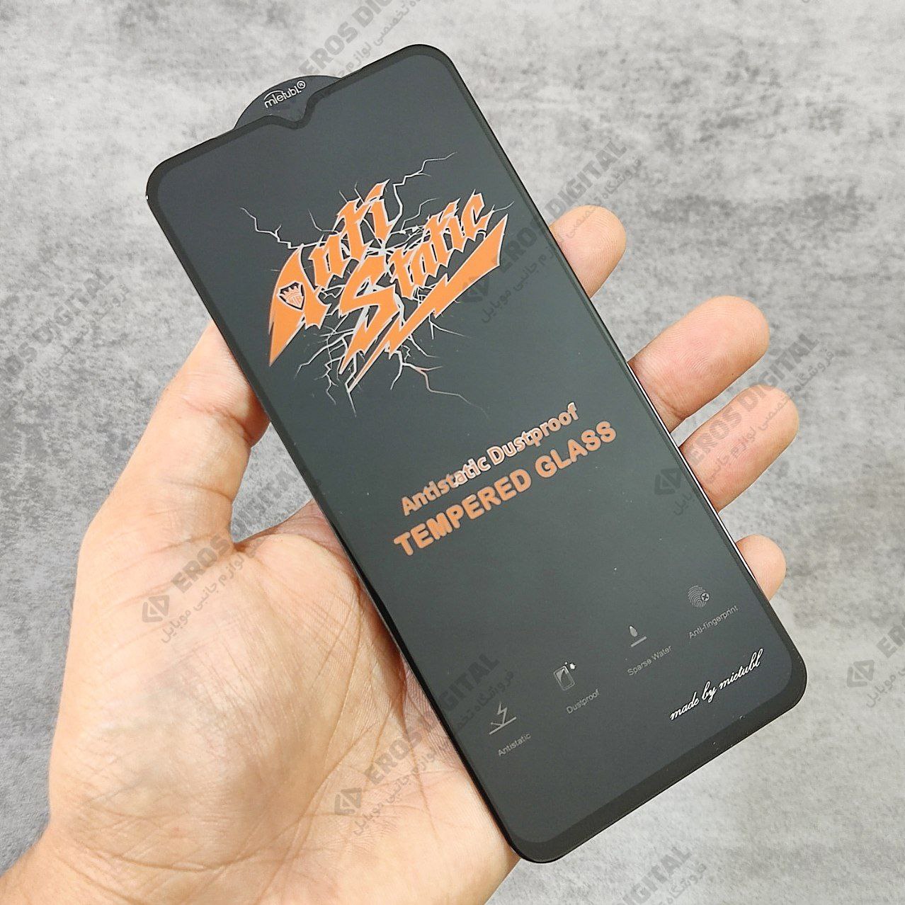 گلس آنتی استاتیک Samsung A50 برند میتوبل (اصل)
