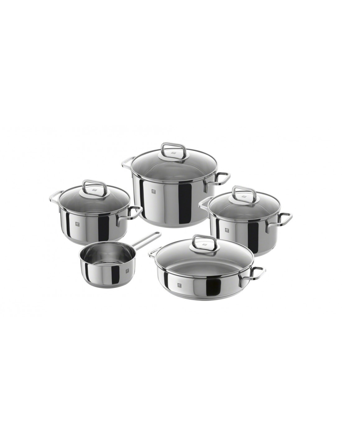 سرویس قابلمه 5 پارچه زولینگ تابه دار مدل کوادرو ZWILLING Quadro Cookware set 5 pcs