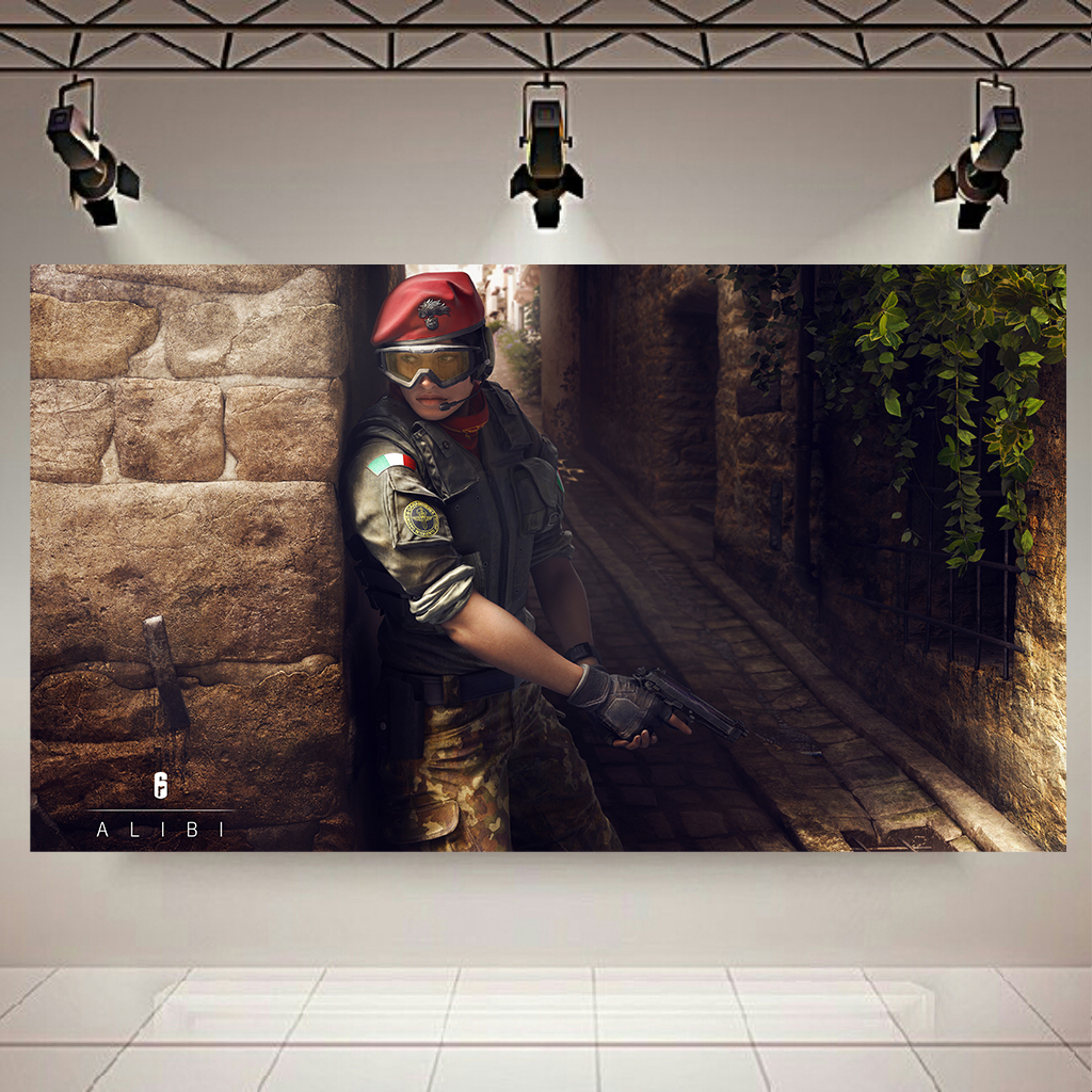 تابلو بوم مدل تابلو بوم طرح Game مدل Rainbow six siege( Alibi ) کد AR3840