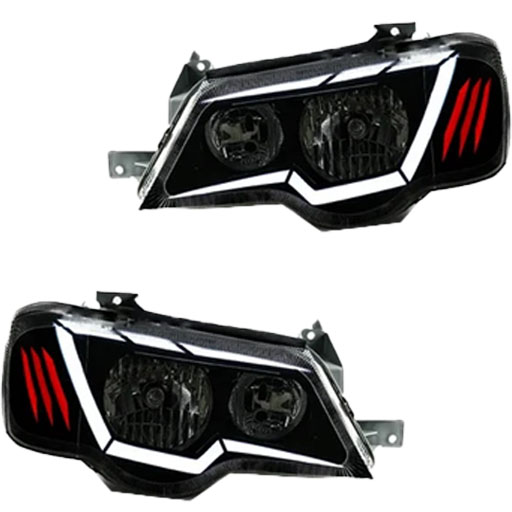 خرید چراغ جلو اسپرت پراید 132 مدرن مدل AVATAR سفید دو عددی | اتوموبی