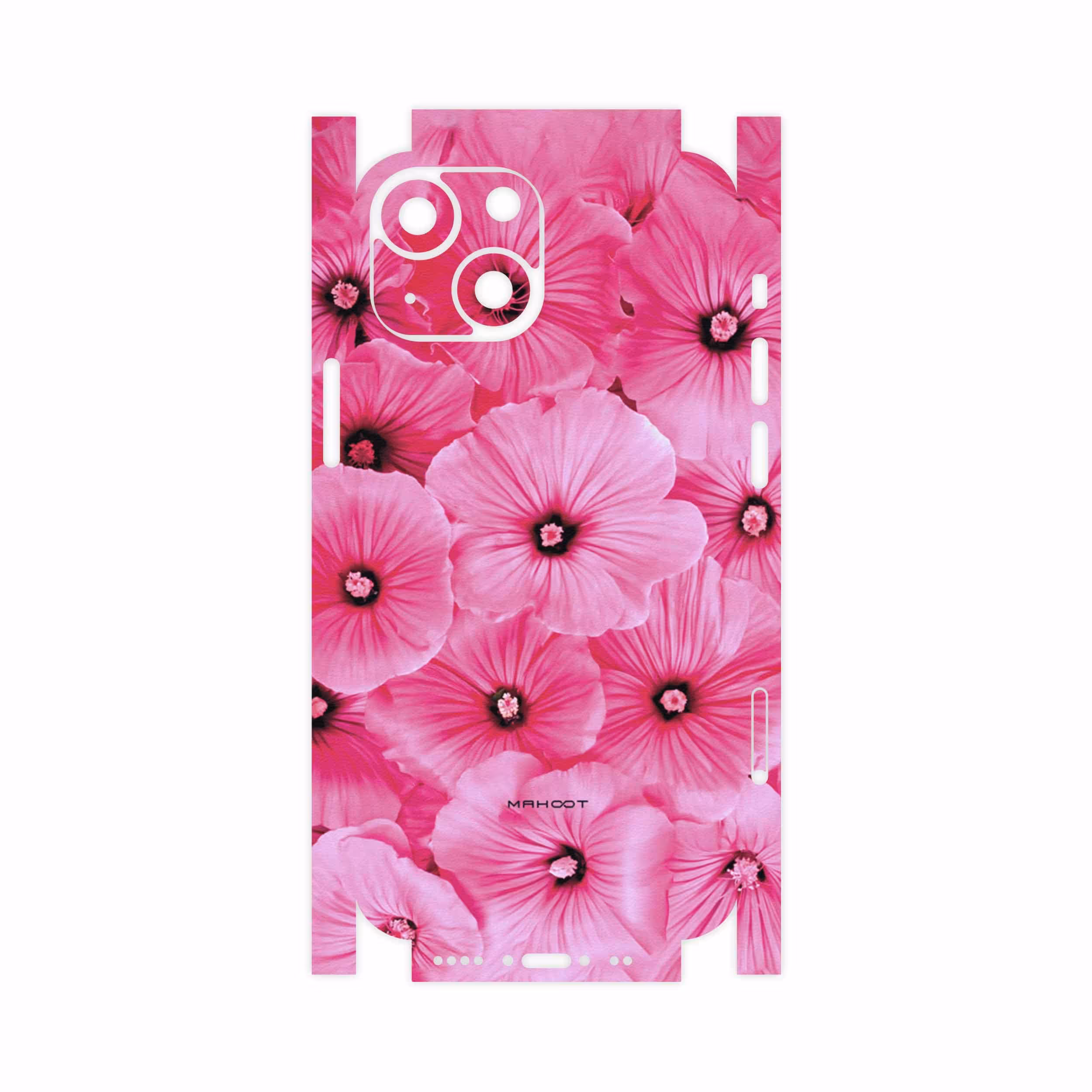 برچسب پوششی ماهوت مدل Pink-Flower-FullSkin مناسب برای گوشی موبایل اپل iPhone 13 Mini