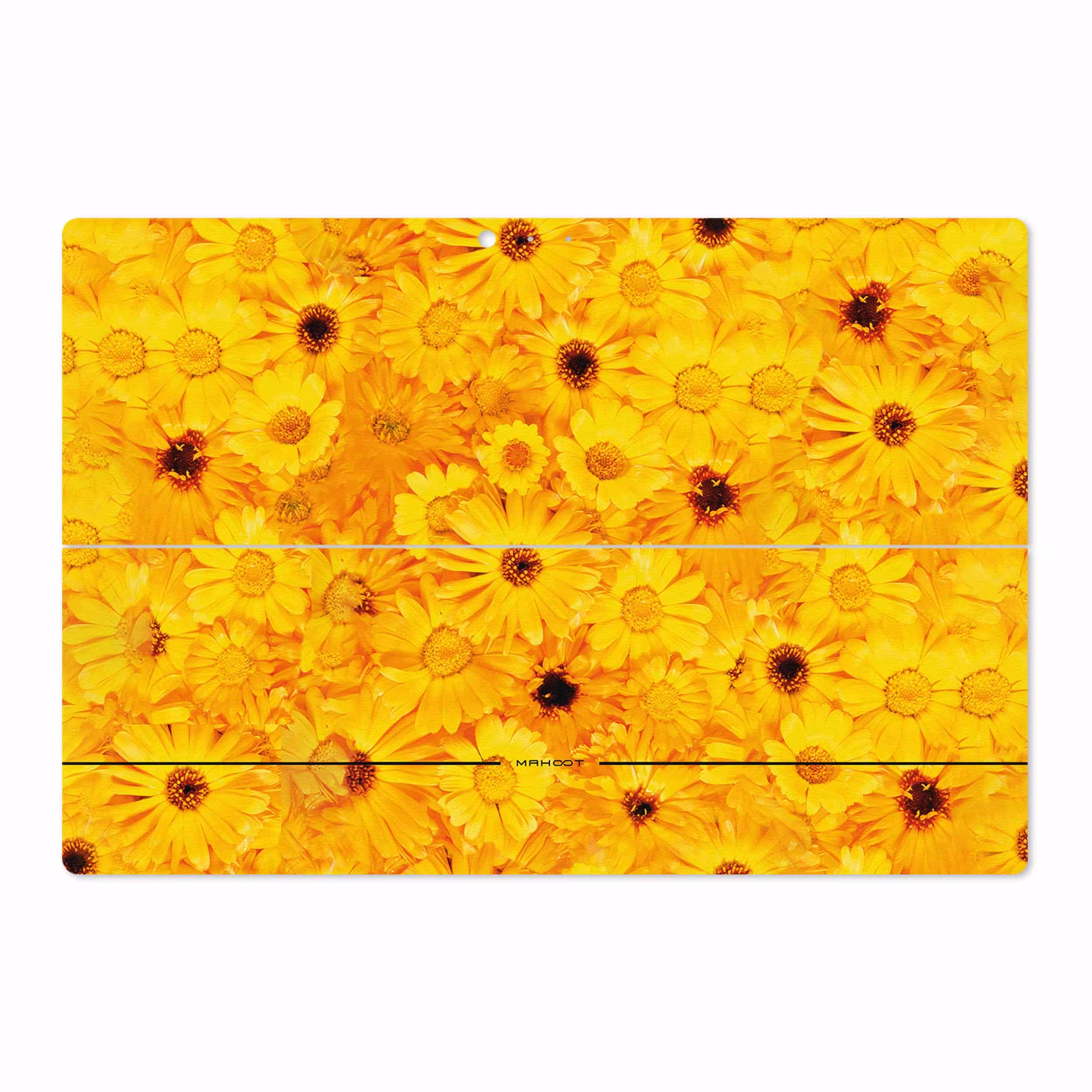 برچسب پوششی ماهوت مدل Yellow-Flower مناسب برای تبلت مایکروسافت Surface Pro 3 2014