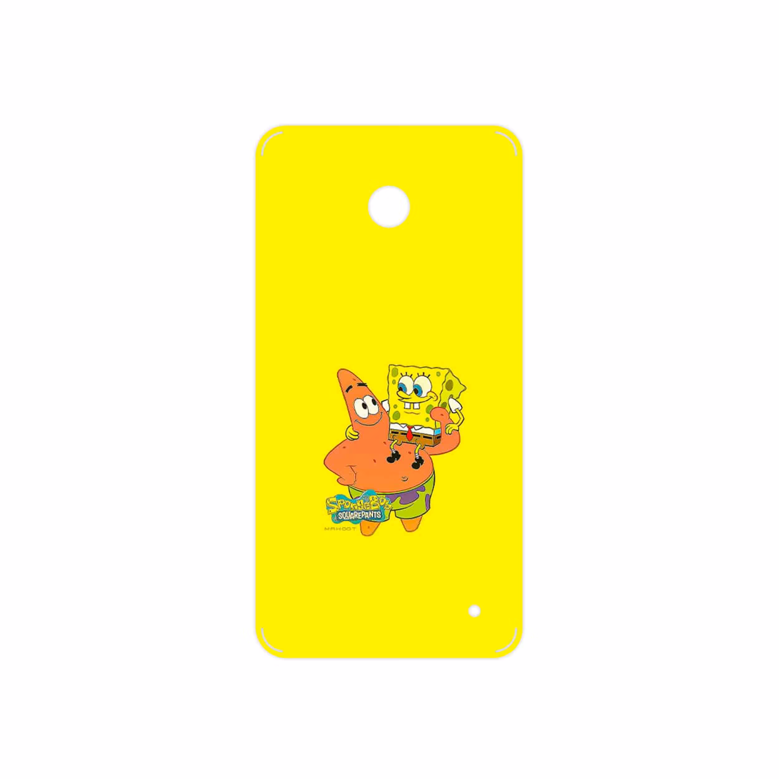 برچسب پوششی ماهوت مدل SpongeBob SquarePants مناسب برای گوشی موبایل نوکیا Lumia 630