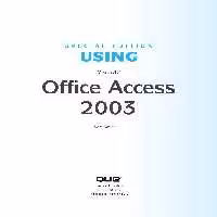 خرید و دانلود نسخه کامل کتاب Special Edition Using Microsoft Office Access 2003
