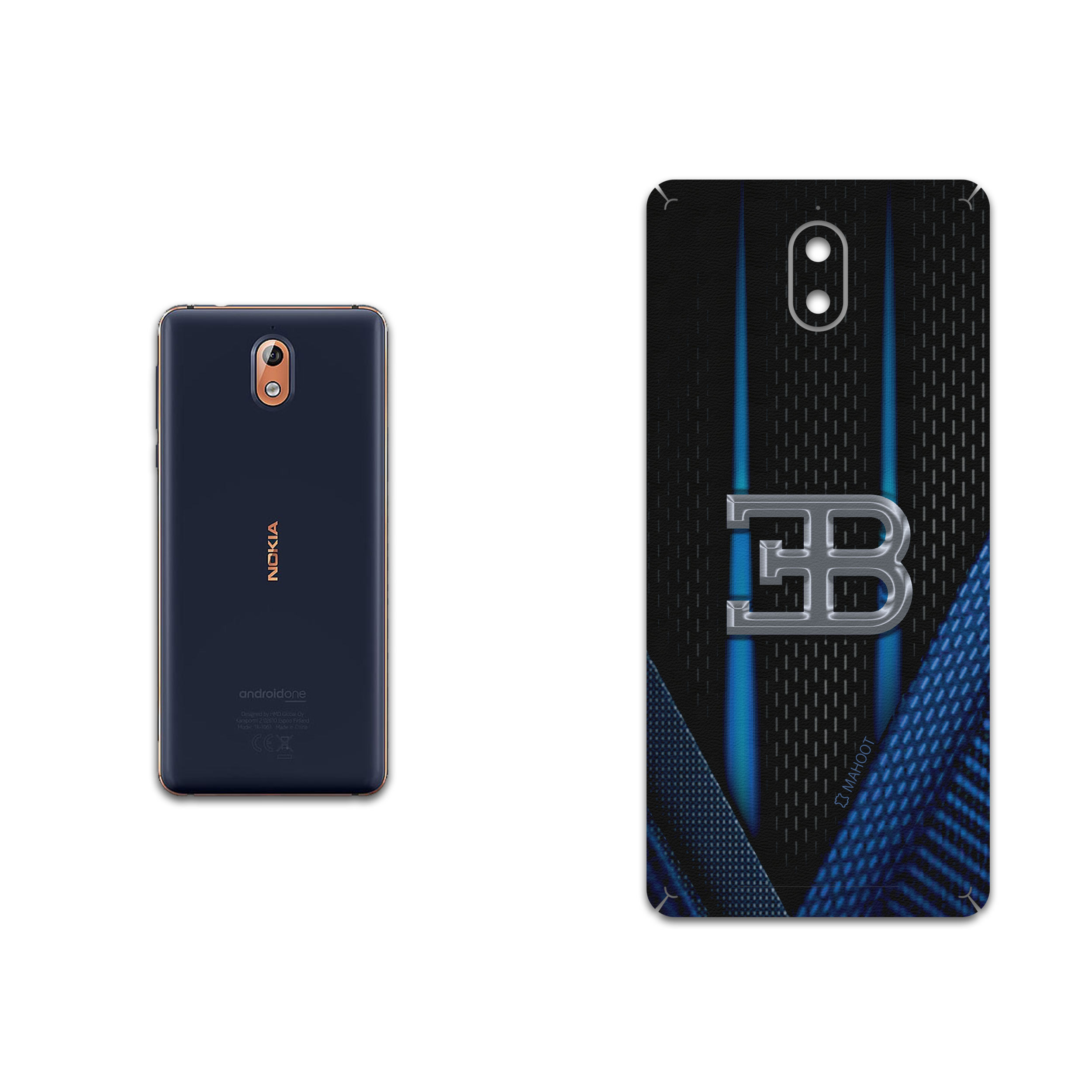 برچسب پوششی ماهوت مدل BUGATTI مناسب برای گوشی موبایل نوکیا 3.1
