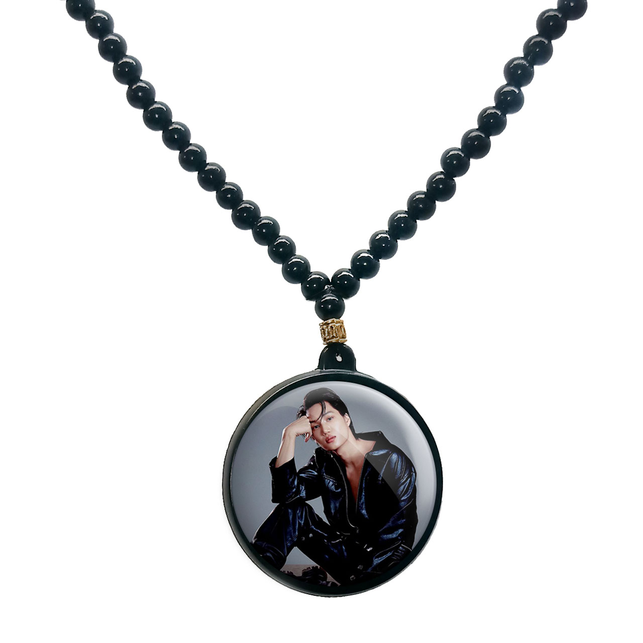 گردنبند پرمانه طرح exo کد pmd.13913 مدل دو طرفه