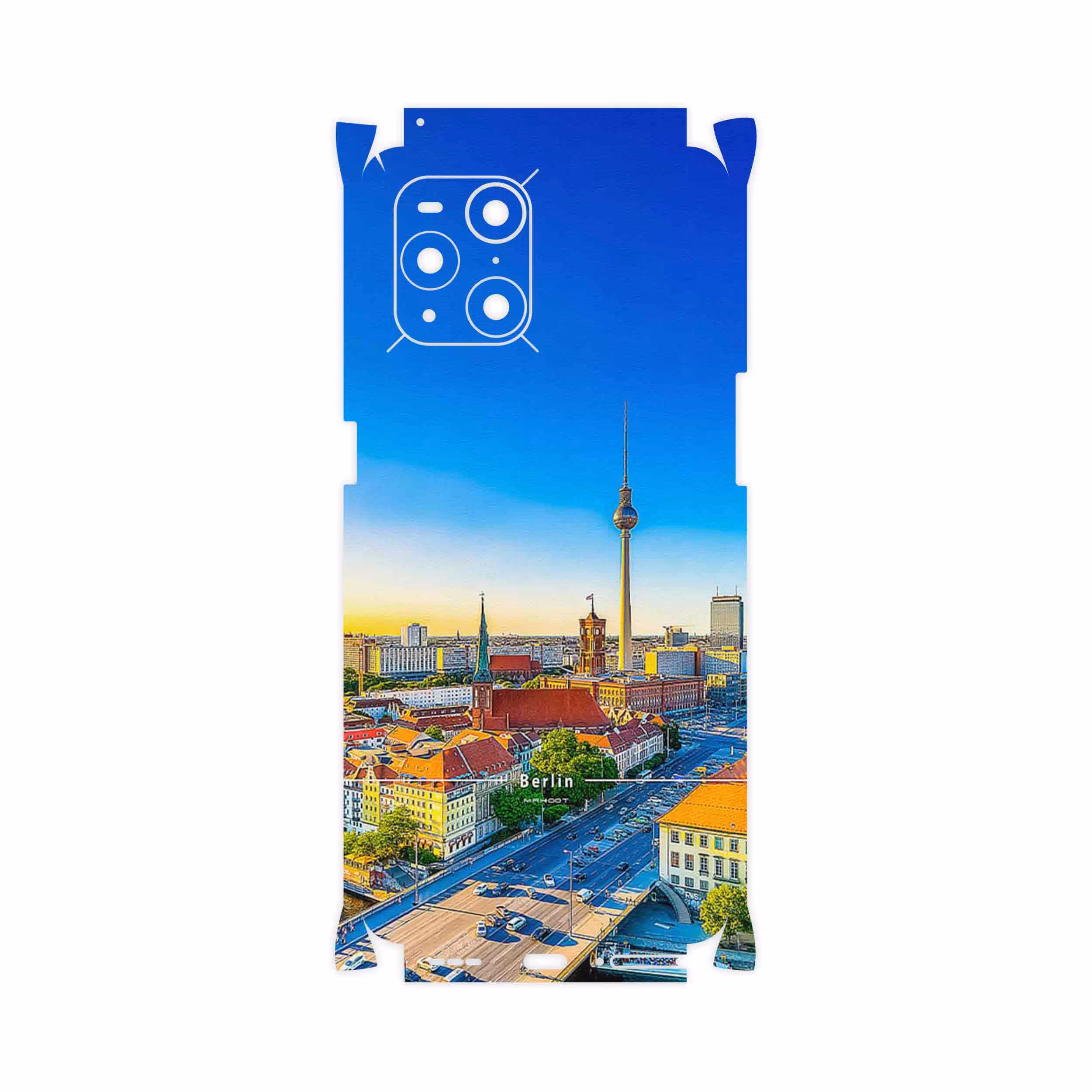برچسب پوششی ماهوت مدل City of Berlin-FullSkin مناسب برای گوشی موبایل اپو Find X3 Pro