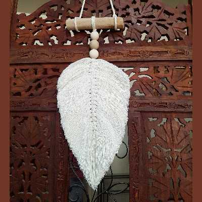 آویز بافتنی مدل مکرومه  MacHang502