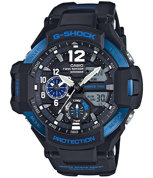 ارسال فوری   گارانتی اصلی شرکتی   ساعت مچی کاسیو مدل CASIO-GA-1100-2B
