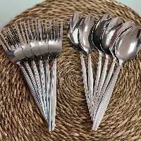 6 عدد قاشق و 6 عدد چنگال پر فروش