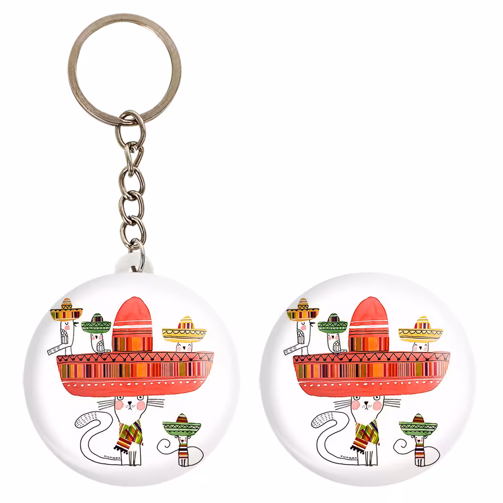 پیکسل خندالو مدل گربه کد 5237 به همراه جاکلیدی