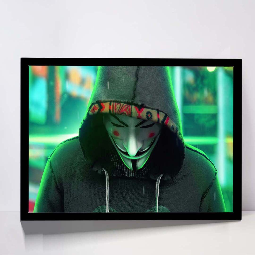 تابلو مدل anonymus guy not robot کد F-10027