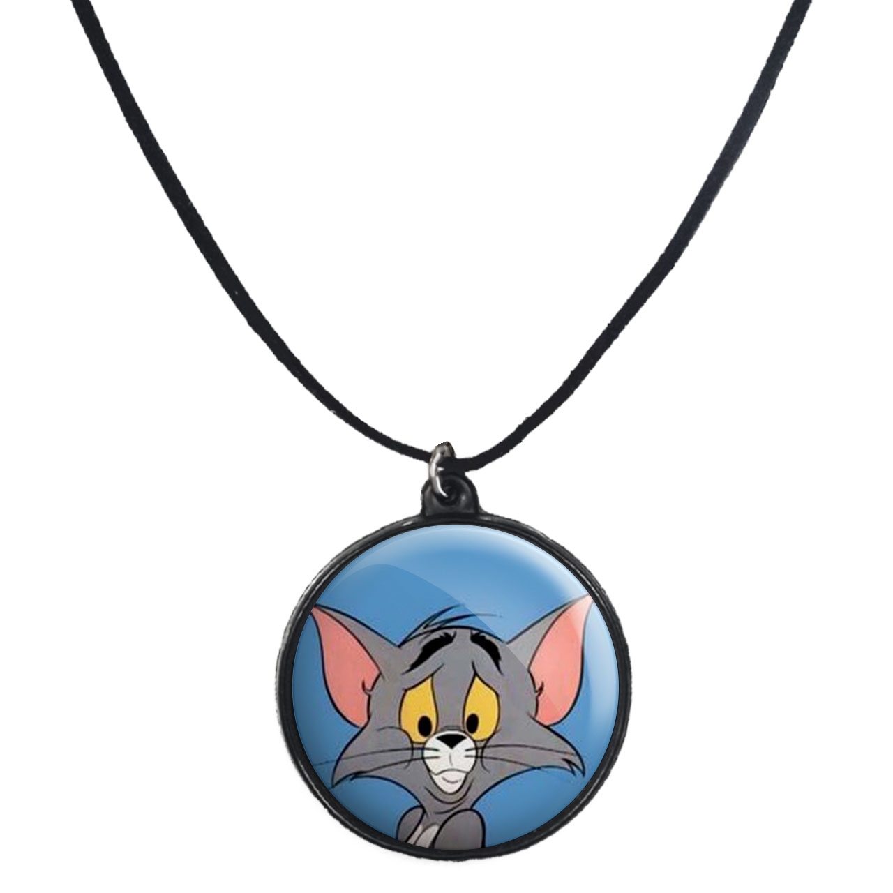 گردنبند پرمانه طرح تام و جری کد pmb.888 مدل دو طرفه