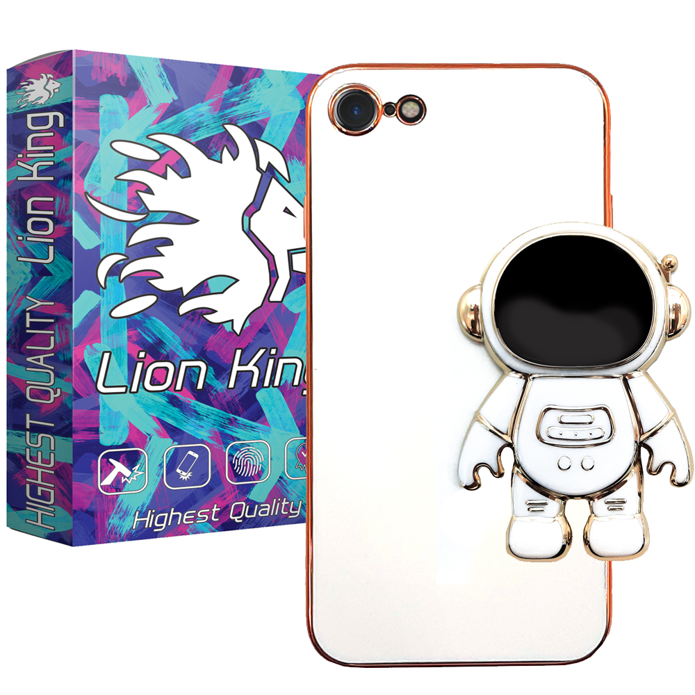  کاور لاین کینگ مدل فضانورد جذاب مناسب برای گوشی موبایل اپل iPhone 7/8 به همراه پایه نگهدارنده