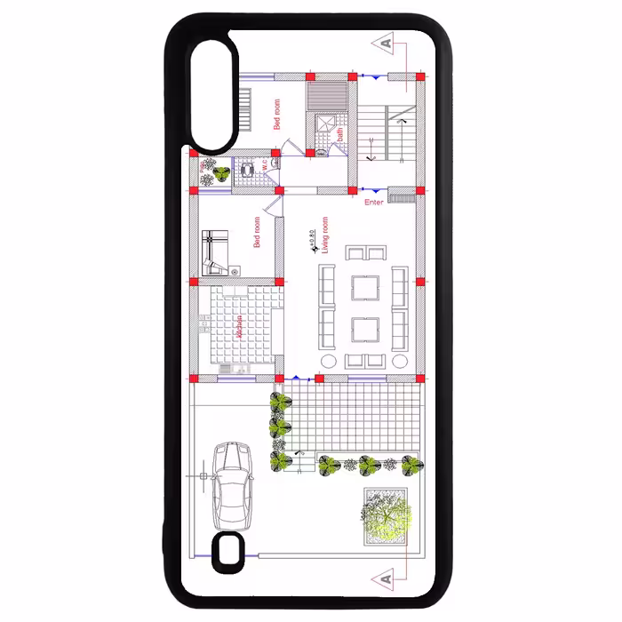 کاور طرح نقشه کد 110646 مناسب برای گوشی موبایل سامسونگ galaxy a01