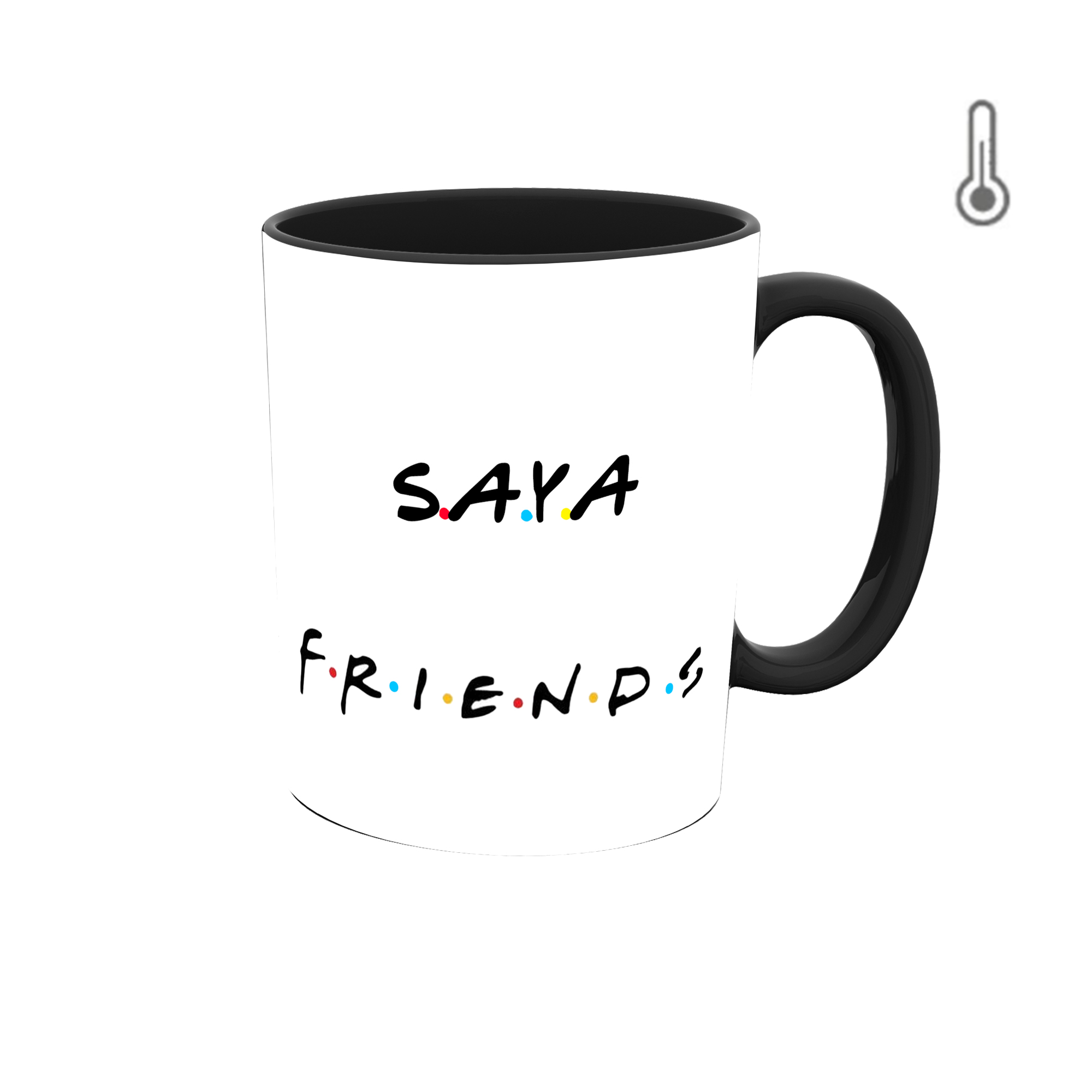 ماگ حرارتی طرح اسم سایا مدل فرندز