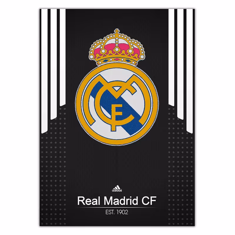 تابلوی ونسونی طرح Real Madrid Black 2016 سایز 30x40 | دنیای قاب