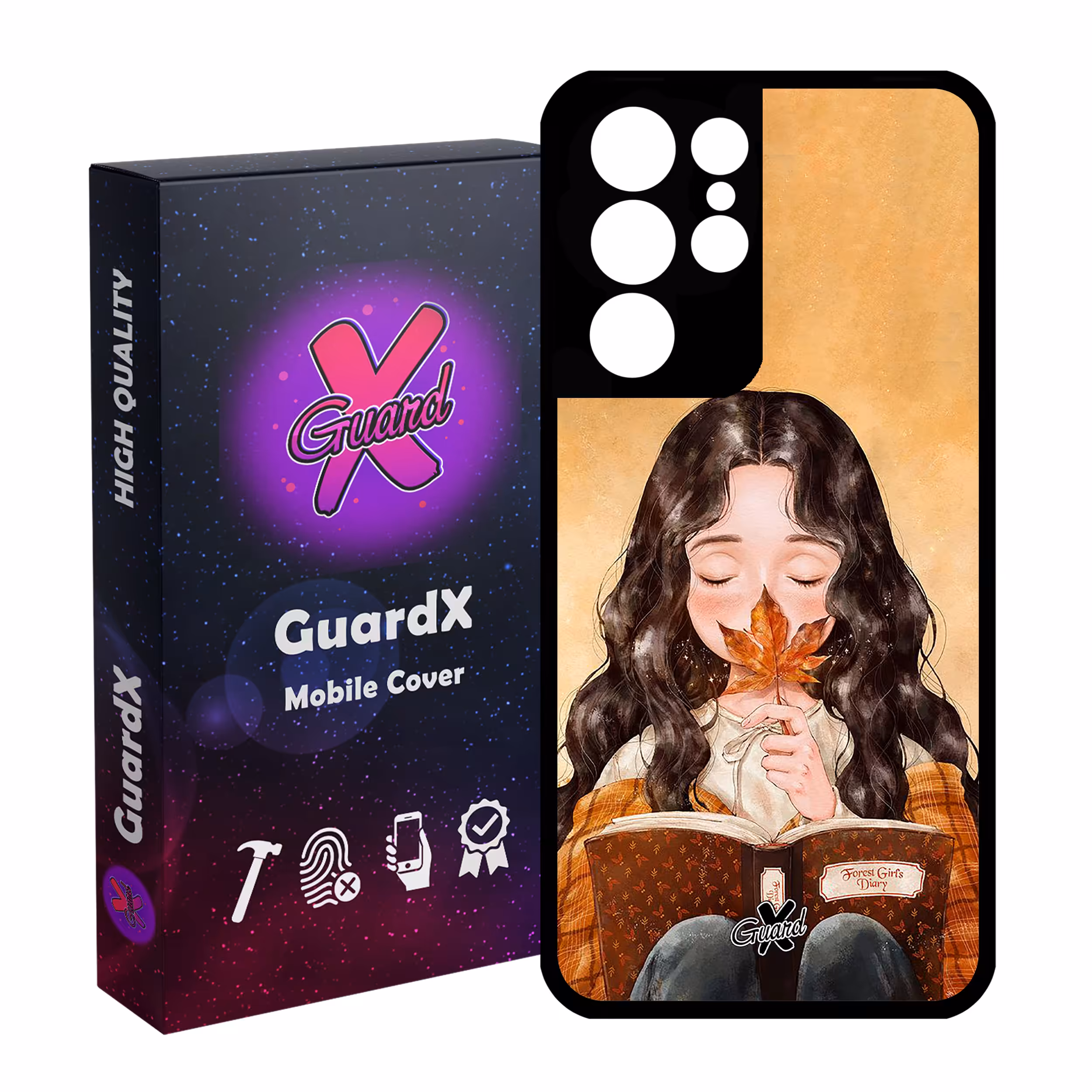 کاور گارد ایکس طرح Girl مدل Glass10223 مناسب برای گوشی موبایل سامسونگ Galaxy S21 Ultra