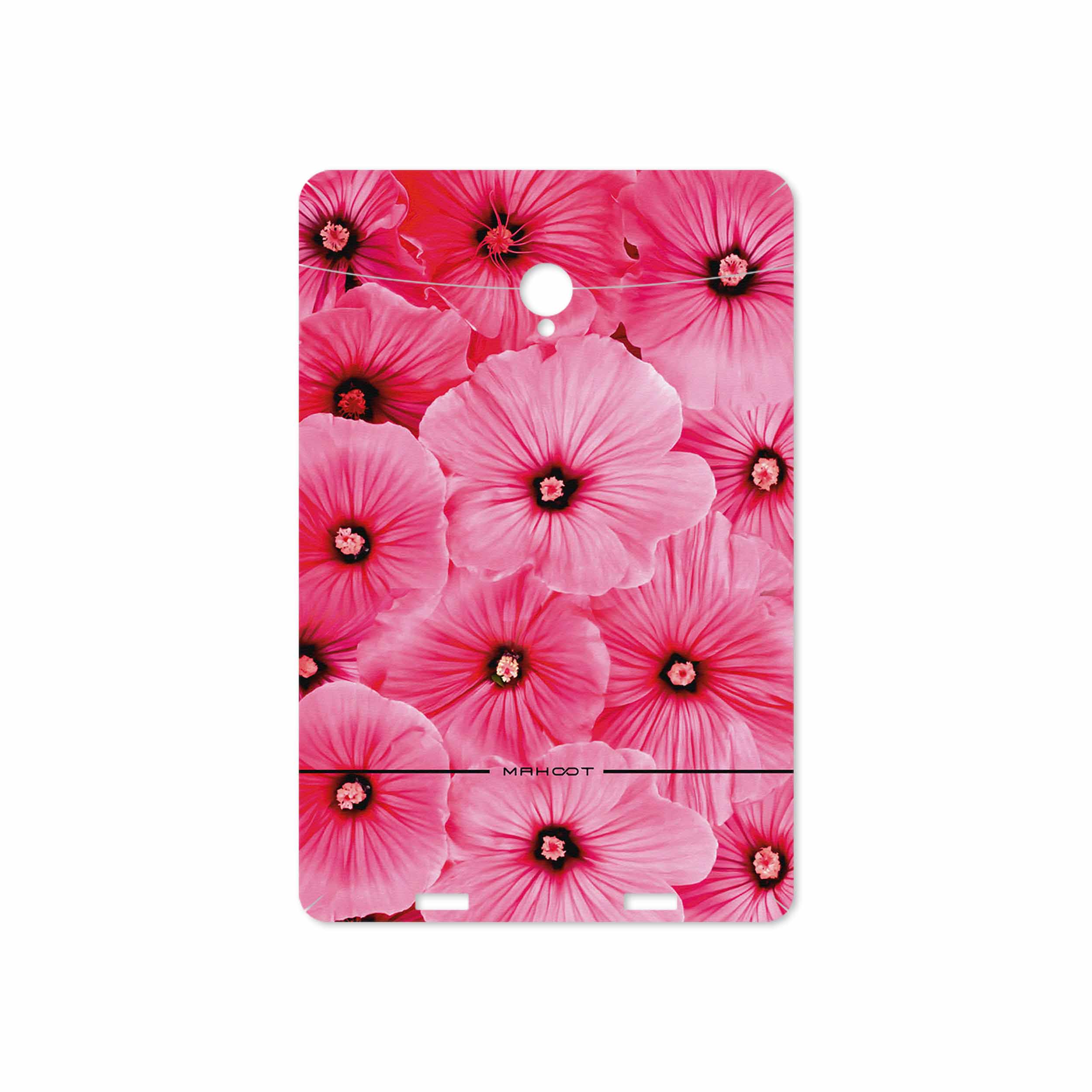 برچسب پوششی ماهوت مدل Pink-Flower مناسب برای تبلت وریکو Unipad