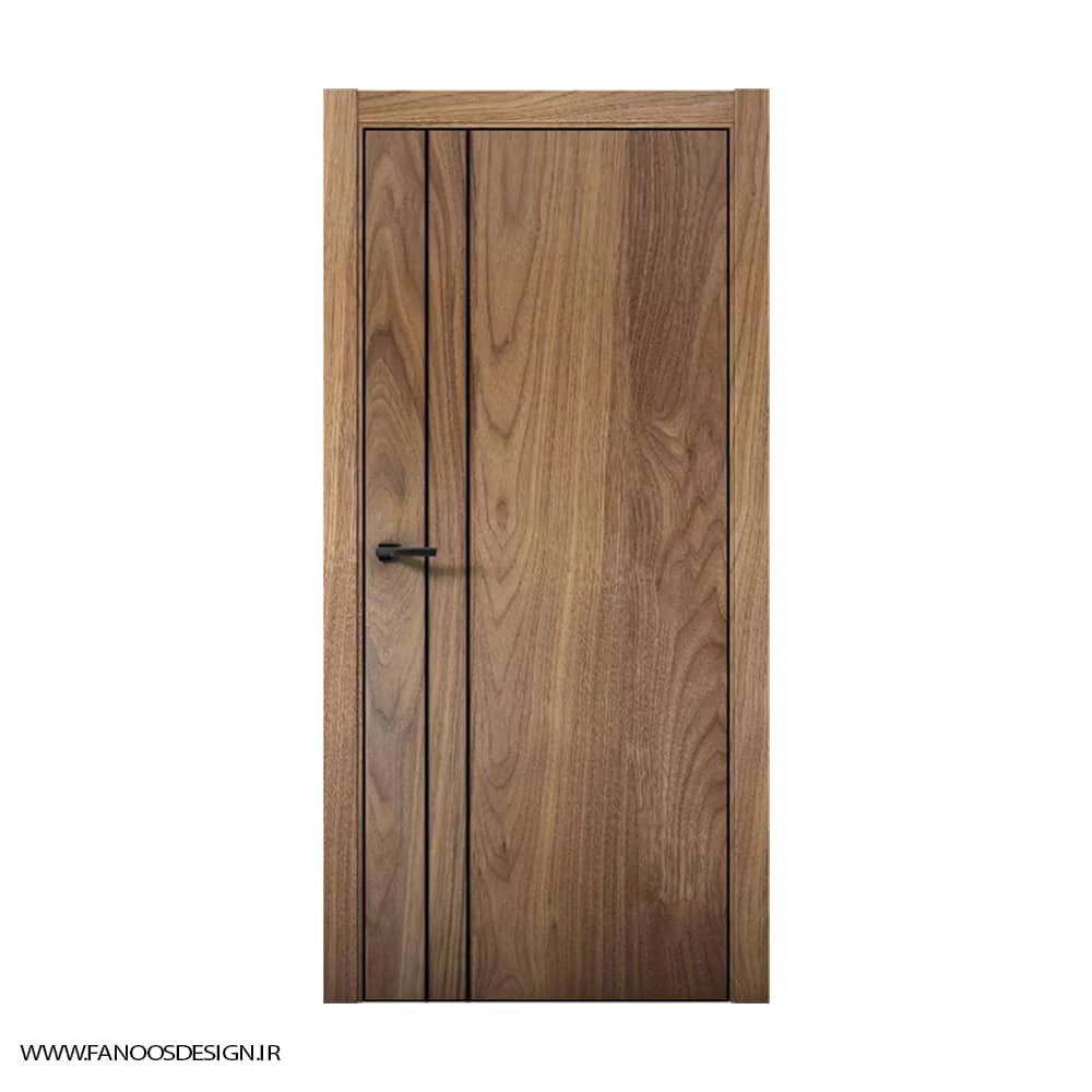 درب اتاق خواب با روکش طبیعی و رنگ پلی اورتان کد 30953