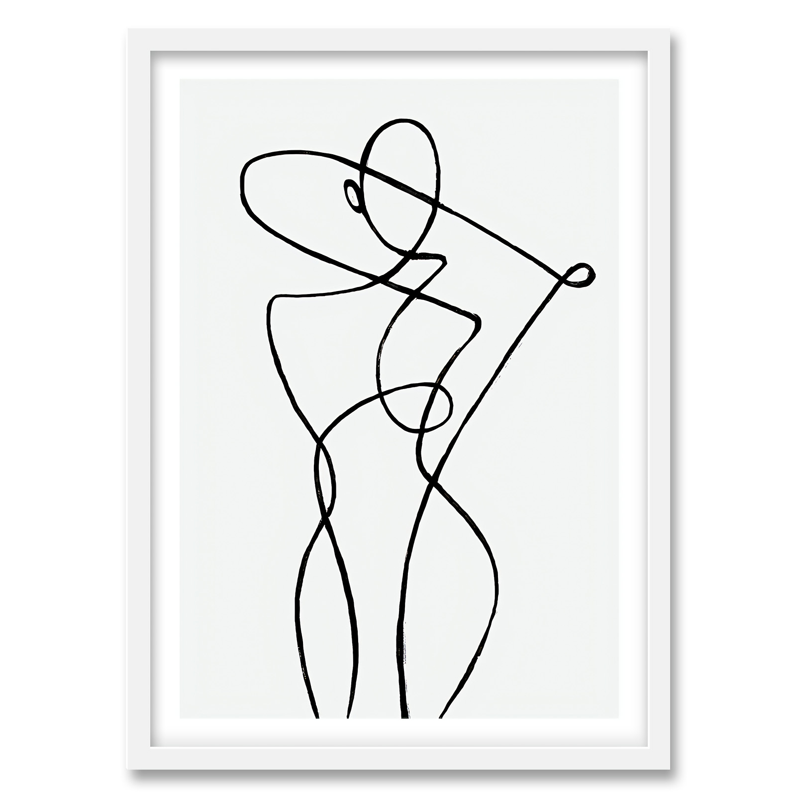 تابلو دکوراتیو فورنیمو مدل فیگوراتیو لاین‌آرت مدرن و مینیمال کد 05189W