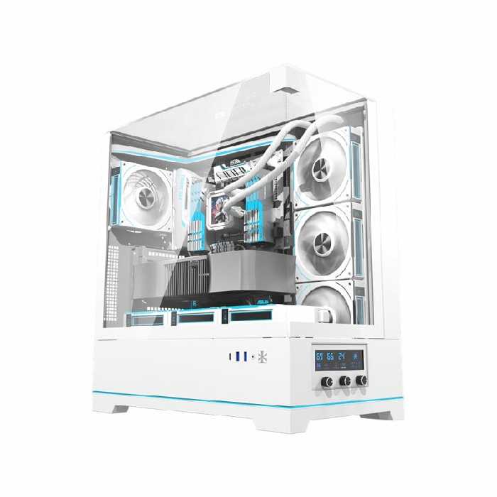 کیس کامپیوتر دارک فلش مدل DY450 Pro ATX WH