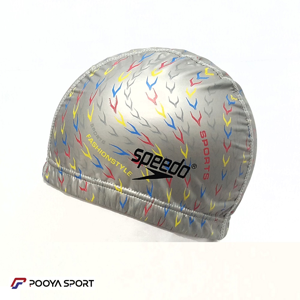 کلاه شنا پارچه ای PU اسپیدو Speedo طوسی