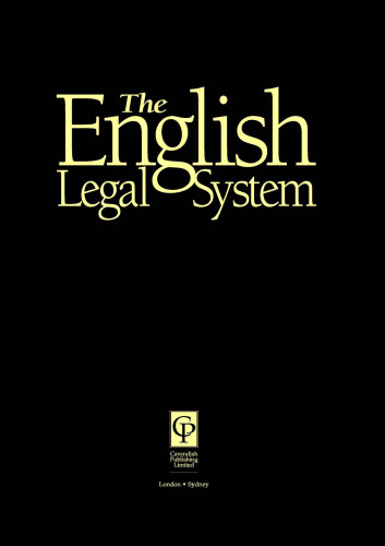 خرید و دانلود نسخه کامل کتاب English Legal System, 5th Edition