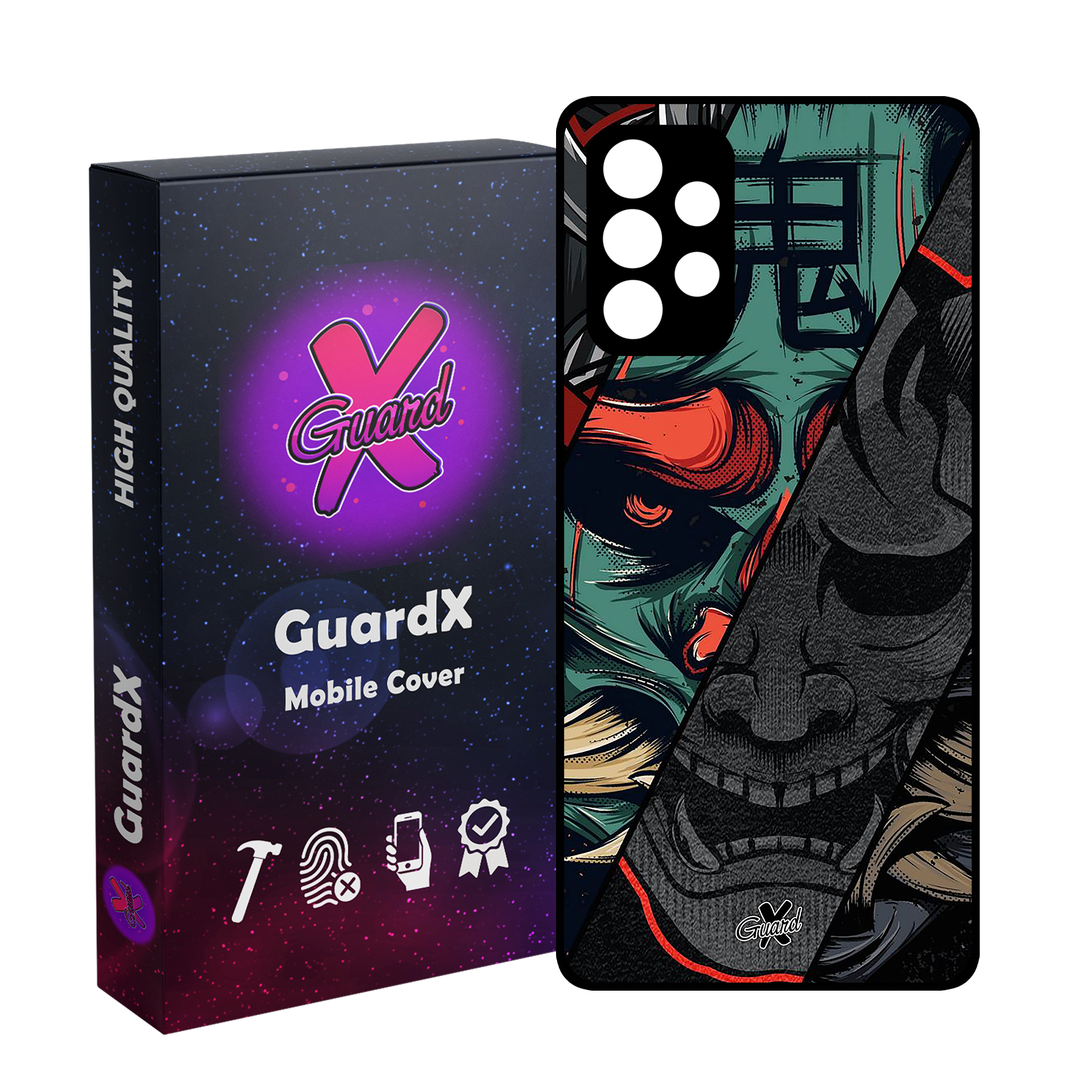 کاور گارد ایکس طرح سامورایی مدل Glass10529 مناسب برای گوشی موبایل سامسونگ Galaxy A73