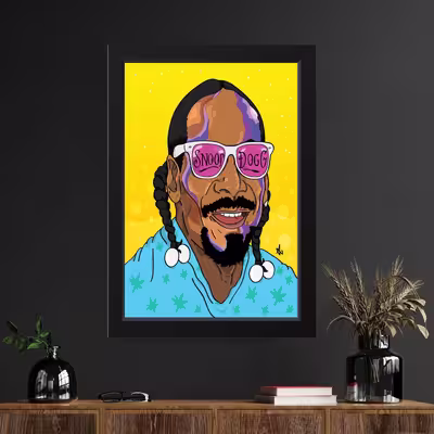 تابلو مدل Snop dogg اسنوپ داگ کد S1305-b