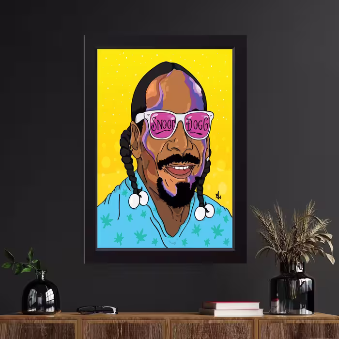 تابلو مدل Snop dogg اسنوپ داگ کد S1305-b