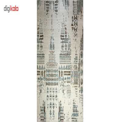 فرش ماشینی زمرد مشهد طرح 4123 زمینه آبی