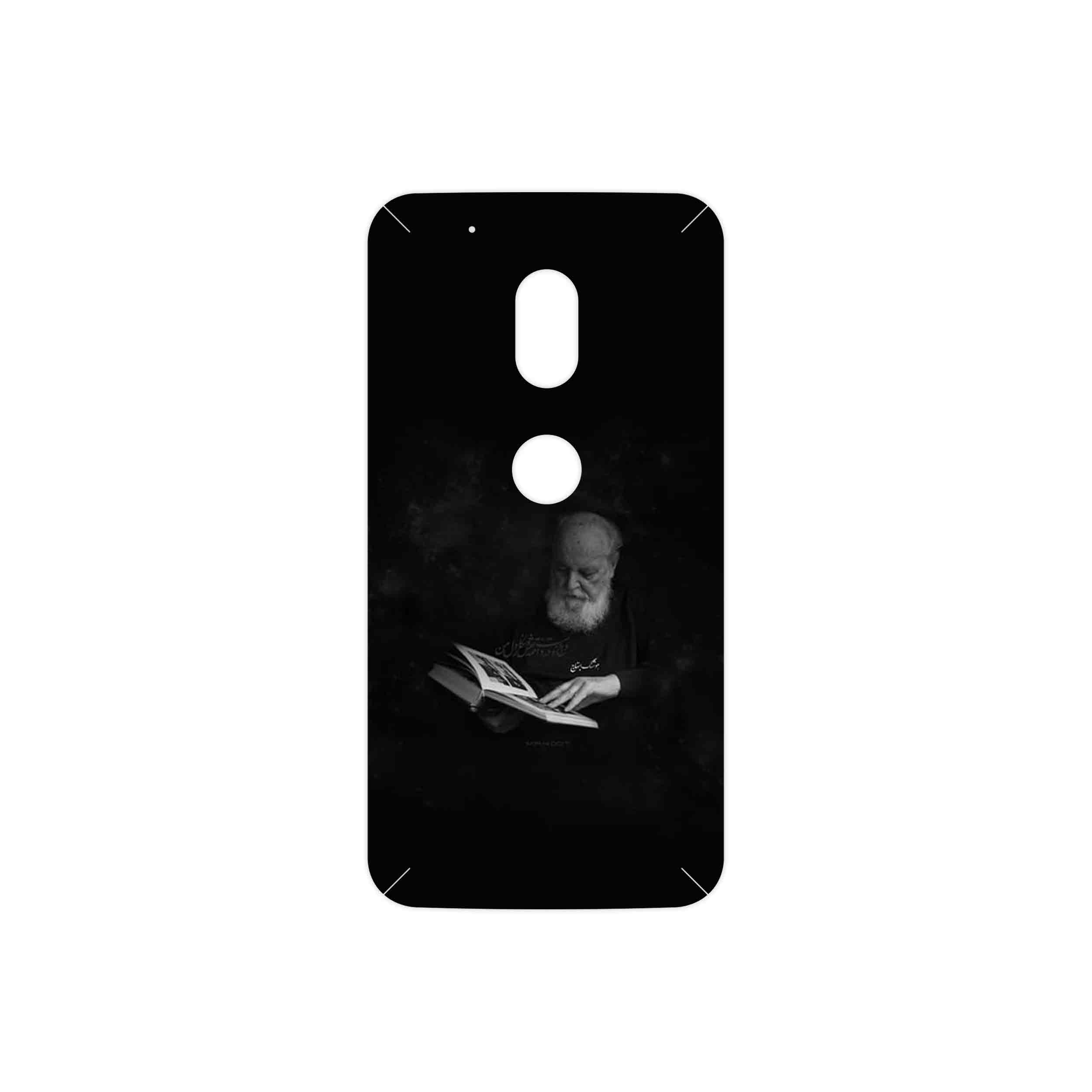 برچسب پوششی ماهوت مدل Hoshang Ebtehaj مناسب برای گوشی موبایل موتورولا Moto G4 Play