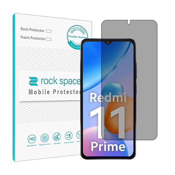 گلس شیائومی Redmi 11 Prime مدل نانو هیدروژل پرایوسی برند راک اسپیس کد 23577S