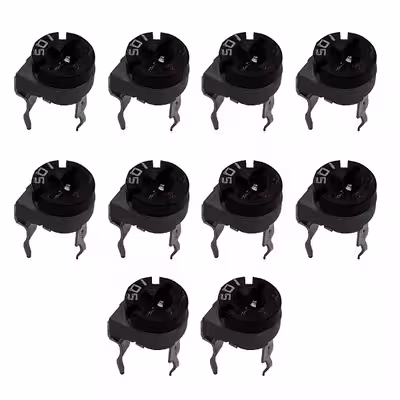 مقاومت پتانسیومتر 1 مگا اهم کد WH06 2 105 بسته 10 عددی