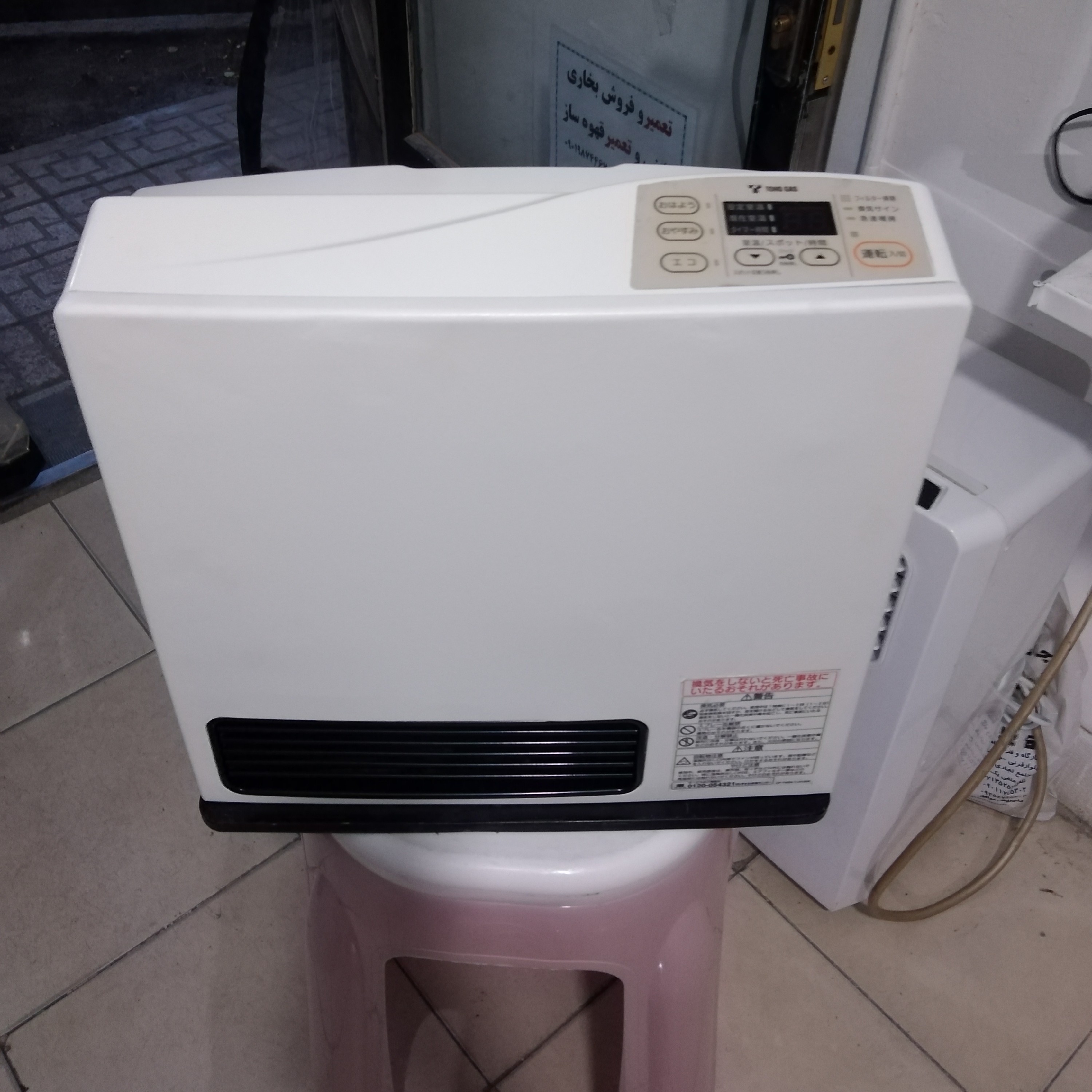 بخاری گازی برقی ژاپنی کپسولی 4هزار  مخصوص باغ ویلاها و روستاها و غیره 