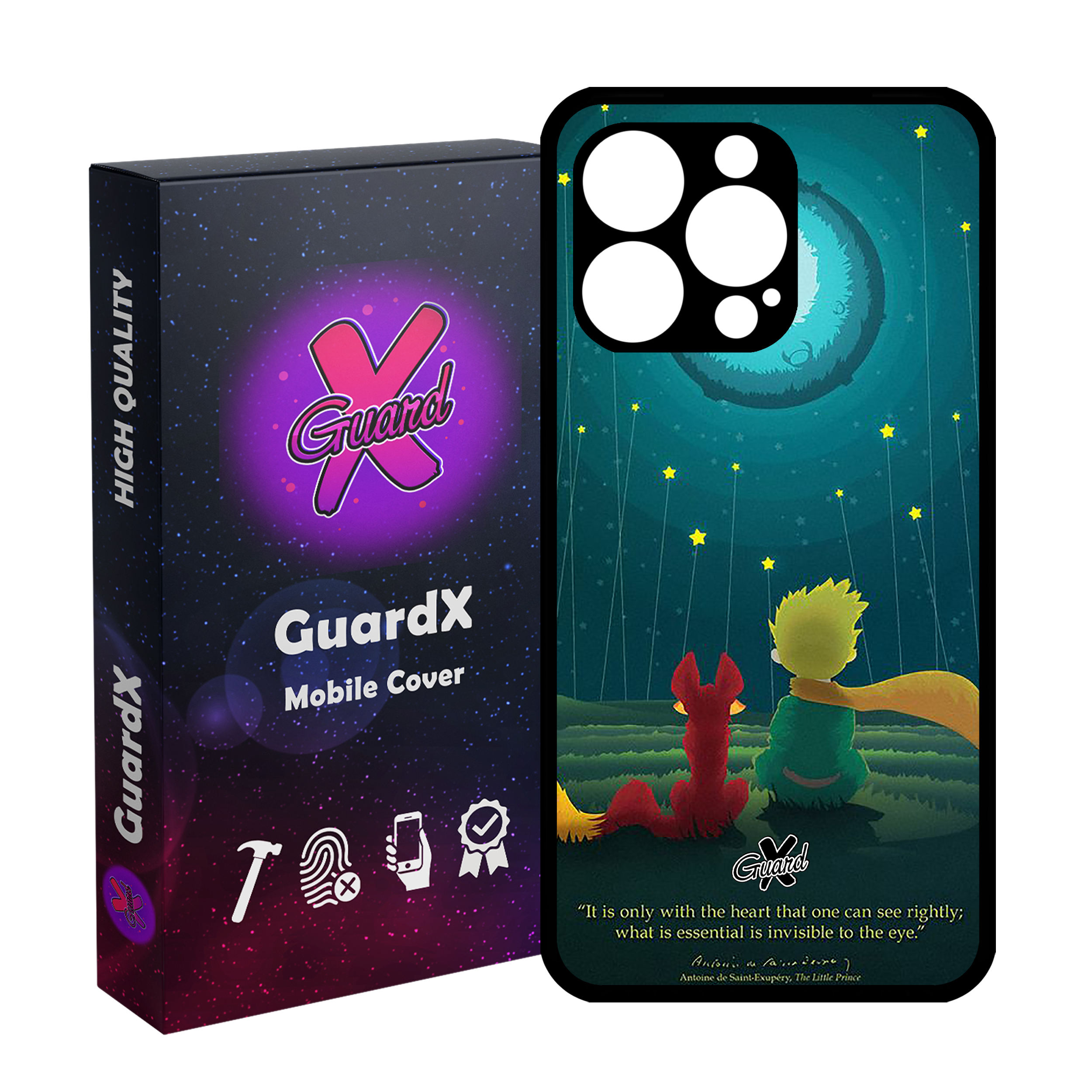 کاور گارد ایکس طرح Little Prince مدل Glass10053 مناسب برای گوشی موبایل اپل iPhone 13 Pro