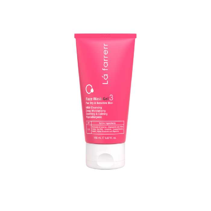 ژل شستشوی صورت پوست خشک و حساس 3 لافارر