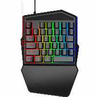 خرید کیبورد گیمینگ One-Handed RGB LED Keyboard Gaming با بهترین قیمت