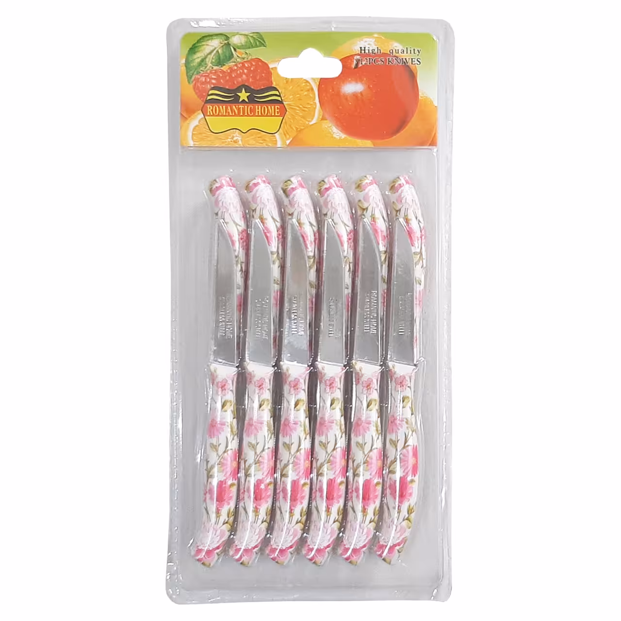 چاقو میوه خوری رمانتیک هوم کد A4 بسته 12 عددی