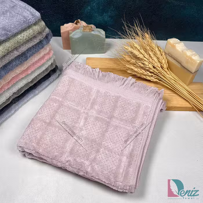 حوله دستی طرح مارتا رنگ پودرا
